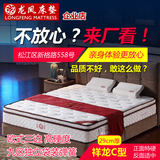 上海龙凤床垫 祥龙C型 特硬 加厚弹簧床垫 高硬度席梦思 29cm厚