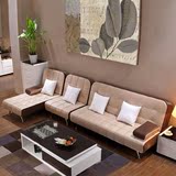 布艺沙发组合小户型沙发床可折叠1.5米 1.8米 1.2米拆洗三人两用