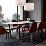 北欧创意原木胡桃木色餐桌 日式餐桌椅组合水曲柳实木餐桌宜家