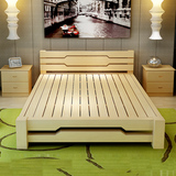 特价实木床松木床儿童床 单人床 双人床1米1.2 米1.5米1.8米定制