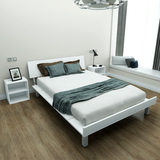 简约现代板式床 日式榻榻米床1.8米创意板床双人床1.5床1.2单人床