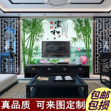 中式现代电视瓷砖背景墙复古客厅电视背景墙水晶壁画3D雕刻微晶石