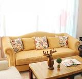 北欧宜家沙发 现代简约美式布艺拉扣沙发 三人沙发小户型客厅家居