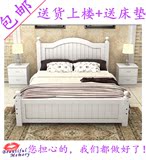 实木床单人床1.2米松木床1.5米公主床1.8米双人床简约现代欧式床