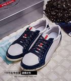 香港直邮代购正品 PRADA男鞋低帮休闲板鞋普拉达真皮男鞋系带