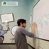 Magwall磁性软白板挂式墙贴黑板儿童贴纸移动白板贴写字板教学
