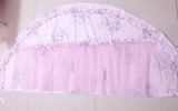 促销纯棉 加棉蕾丝半圆形 弧形 不规则床头罩 床头套 防尘罩