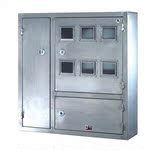 户内明装不锈钢单相电表箱 6户3开门 配电柜防护箱 可定做