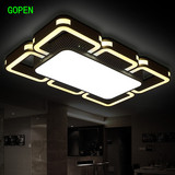吸顶灯现代简约LED客厅灯具大气温馨浪漫时尚长方形卧室饭厅灯饰