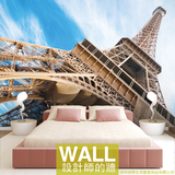 巴黎埃菲尔铁塔大型3D壁画客厅沙发玄关店铺背景墙纸创意个性定制