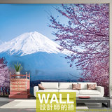 日本富士山樱花壁纸3D立体大型壁画客厅沙发卧室背景墙纸个性定制