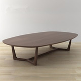简约现代实木边几角几客厅沙发小茶几美式椭圆桌创意北欧个性边桌
