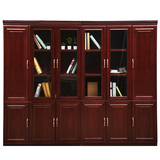 上海办公家具文件柜木质贴实木皮资料柜落地柜档案柜油漆书柜时尚