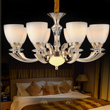 锌合金吊灯客厅现代简约卧室吊灯欧式大气餐厅灯具创意玻璃酒店灯