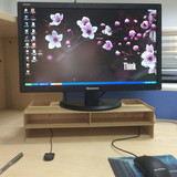 木质显示器增高架子 创意护颈支架电脑底座托架 办公室桌面收纳盒