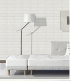 3d立体墙贴卧室床头温馨浪漫装饰贴画客厅创意砖纹贴纸自粘式