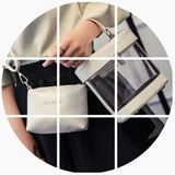 果冻包2016新款时尚子母包锁扣包透明单肩包斜跨包欧美潮女士包包