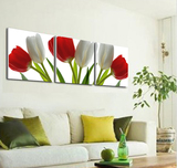 客厅装饰画沙发背景墙挂画墙画卧室无框壁画三联画现代简约花卉