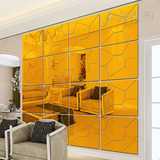 创意几何镜面墙贴3d亚克力立体墙贴客厅玄关电视装饰背景艺术花纹
