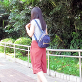 正品日韩女生小背包尼龙简约迷彩胸包防水时尚迷你双肩包双肩背包