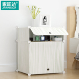 简易床头柜特价 创意卧室现代简约床边柜小型 欧式塑料储物收纳柜
