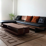 特价美式铁艺实木沙发椅简约实木三人沙发小户型休闲沙发边几组合