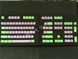 机械键盘键帽 104键PBT 正刻字透 白色 黑色 红警 雨滴蓝 奶酪绿