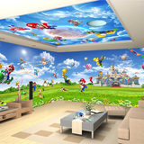 卡通儿童房卧室背景墙纸哆来A梦3D大型壁纸壁画童话动漫主题房