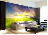 风景大型壁画墙纸 简约风格现代壁纸 影视墙 电视墙背景 草原天空