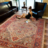 土耳其进口地毯欧美式客厅茶几地毯家用现代简约卧室床边毯长方形
