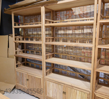 新中式书柜茶柜老榆木免漆博古架老榆木免漆书架实木新明式家具