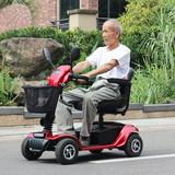 老年代步车老人电动四轮车 成人残疾人可折叠单人助力电瓶车新款