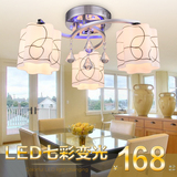 卧室灯简约现代LED吸顶灯温馨浪漫客厅吊灯个性水晶房间餐厅灯具