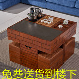 火烧石面方形小功夫茶几茶桌椅组合小户型阳台简约创意茶台茶艺桌