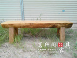 实木长条凳原生态泡茶凳樟木独板长凳客厅换鞋凳中式床尾凳原木凳