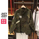 Jucy Judy2016年秋新款专柜代购夹克风衣短款外套女JQJP529A-1280