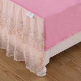 绣花蕾丝床裙单件 纯棉韩式公主床单床罩1.8m米床套 夏天全棉床罩