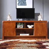 橡木实木电视柜1.2米1.5米简约现代客厅电视柜小户型地柜
