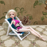 手机座 娃娃椅子凳子简易折叠座椅沙滩椅 适合芭比丽佳心怡等娃娃