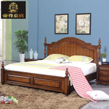 欧式床1.8m双人床1.5米全实木床现代简约卧室公主床乡村美式家具