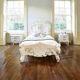 法式美式实木家具美式乡村雕花做旧双人床法式仿古雕刻婚床国王床