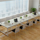 环保会议桌培训洽谈简约现代职员办公桌加固型长条桌办公家具定制