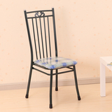 小户型饭桌椅特价麻将椅家用靠背椅子现代简约餐椅铁艺