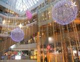 美陈装饰商场中庭吊饰 购物中心汽车展厅布置道具 LED灯光装饰球
