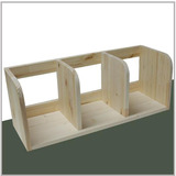 特价桌面书架置物架简易实木架子创意桌上小书架松木学习书架包邮