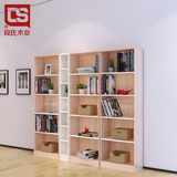 五层自由组合木质书柜环保儿童书架书橱柜小柜子展示柜木柜收纳架