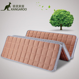 袋鼠可折叠床垫棕垫硬椰棕床垫榻榻米地铺席梦思1.8米双人定做