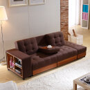 三喜隆小户型多功能沙发床1.5 1.2两用可折叠布艺储物实木双三人