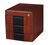 木质文件柜桌面资料柜A4办公收纳箱带锁抽屉三四层热卖高档