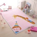 韩国全棉宝宝垫儿童爬行垫卡通地垫客厅卧室地毯防滑奇幻长颈鹿